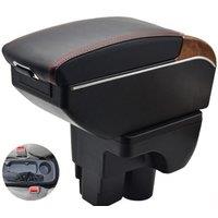 Chevrolet Aveo 3 Sail 3 III Armrest Box Elbow Rest Center Console Car Retrofit Parts Storage Accessories Interior USB