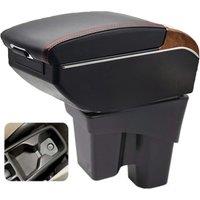 Honda City GM6 2014 - 2019 Armrest Box Elbow Rest Center Console Car Retrofit Parts Storage Accessories Interior USB