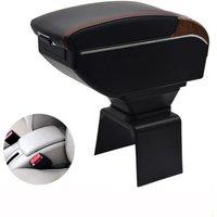 peugeot 307 Armrest Box Elbow Rest Center Console Car Retrofit Parts Storage Accessories Interior USB