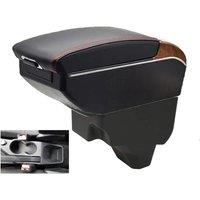Peugeot 208 2008 Armrest Box Elbow Rest Center Console Car Retrofit Parts Storage Accessories Interior USB