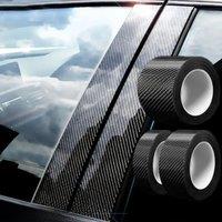 Anti Scratch Car Door Sill Protector Sticker Nano Carbon Fiber DIY Paste Protector Strip Auto Side Mirror Protection Tape Film
