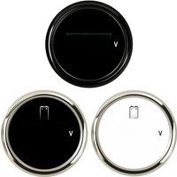 Auto 52mm Digital Voltmeters 8-32v Display Volt Gauges Black Voltage Meters with Red Backlight 9-32v for Boat