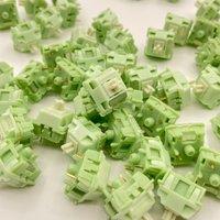 HUANO Matcha Latte V2 Switch linear 5 Pin 45g HiFi With Light Guide Switches Mechanical Keyboard Fine lubrication Gaming Switch