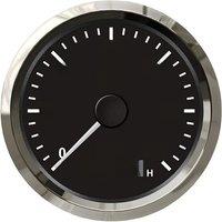 KUS Brand New 0-3000RPM Black Tachometers 85mm Rev Counters Devices with Hour Meters 12v 24v for Auto Truck Yacht Speed Boat Bus