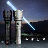 2000 Meters Super Bright White Laser Light LEP USB Rechargeable Torch 26650 Battery Outdoor Camping