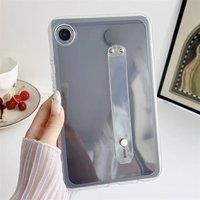 For Samsung Galaxy Tab A7 2020 Case TPU Shockproof Back Cover Wrist Strap Protective Shell for SM-T500/T505 10.4" Tablet Case