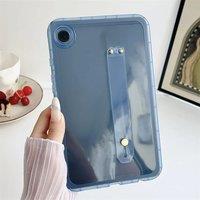 For Samsung Galaxy Tab A8 2021 Case TPU Shockproof Back Cover Wrist Strap Protective Shell for SM-X200 10.5" Tablet Case