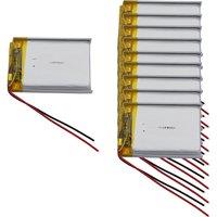 10 pcs 3.7v 470 mah 1.74Wh Li-Polymer Rechargeable Li Lithium Battery 582535 For Mouse Bluetooth Speaker Headphones Smart Watch