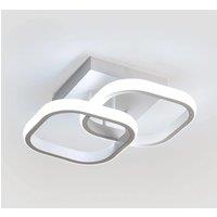 LED Ceiling Light, 24W Square Acrylic Ceiling Light Fixture, Modern Bedroom Chandelier, Ceiling Lighting for Living Room