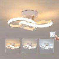 LED Ceiling Light, Modern Ceiling Lamp 20W 2200LM White Ceiling Lamp for Kitchen, Hallway, Bedroom, Switch Control