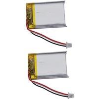 2pcs 3.7v 470mah 1.74Wh Li-polymer Li Lithium Battery 582535 JST 3pin 1.0mm Plug Thermistor 3-wires For GPS Car Camera Dashcam