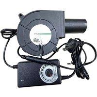 DC 12V 2.85A Mini Blower Firewood BBQ Stove Adjustable Speed Large Air Volume Turbo Fan 5500R/Min Waste Oil Stove Wood Stove