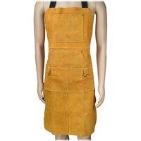 Cowhide work apron 90x60cm multi-tool pocket welding, polishing and repairing ironmaking wear-resistant anti-scalding apron