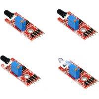 10pcs/lot Flame Sensor Module IR Sensor Detector Smartsense For Temperature Detecting Suitable