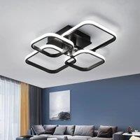 LED Ceiling Light,Modern Square LED Ceiling Lamp,60W Metal Acrylic Indoor Light for Bedroom,Study