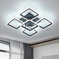 Modern LED Ceiling Light,60W 6800LM Acrylic LED Ceiling Lamp,6500K Cool White Light,Square LED Ceiling Light for Living Room