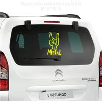 Heavy Metal Sticker Vinyl Decal Electric Bass Guitar Rock Personality Car Sticker Car-styling Window Motor Helmet Laptop