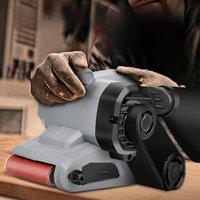 220V 810W Portable Small Desktop Plane Sander Belt Sander Grinder Woodworking Polisher Metal Rust Removal Polishing Machine