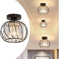 Vintage Glass Ceiling Lamp, E27, Lamp for Hallway, Dining Room, Balcony, Entrance, Bedroom, Living