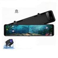 12" IPS Car Rearview Mirror GPS Navigation Sony IMX415 Ultra HD 2160P Night Vision 170 Degree dvr dash cam Video Recorder