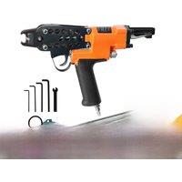 KAMSIN K-SC7C 15 Gauge Pneumatic C-Ring Gun, 4.8mm Dia., 3/4 Crown Staples, Air Hog Ring Gun Hog Ring Plier for Bird Cages nail