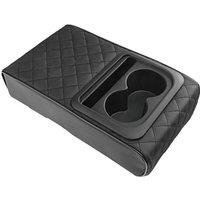 Auto Center Console Armrest Pillow with Cup Holder Memory Foam Car Armrest Cushion Phone Holder