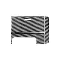 For TSX 2009-2014 LHD Carbon Fiber Center Console Cup Holder Handbrake Panel Trim Interior Accessories