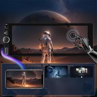 6.86 Inch Wireless Carplay Car Stereo Single Din Touch Screen Car Radio with Bluetooth Android Auto USB AUX RDS