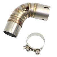 Motorcycle Modification Intake Manifold Connection Pipe 51mm Exhaust Pipe Middle Section for CB1000 2009-2018