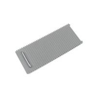 Interior Centre Console Roller Blind Shutter Drink Water Cup Holder Cover for Superb 2009-2015 Gray