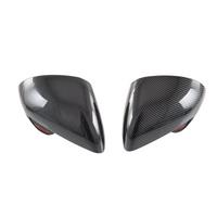 Car Side Door Mirror Cap Rearview Mirror Cover Trim Protective Carbon Fiber Look for Dolphin