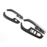 Car Window Lift Switch Button Cover Interior Door Armrest Trim Panel Carbon Fiber Color for Seal / ATTO 4