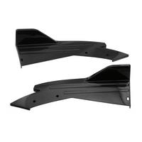 48cm Rear Bumper Protector Canards Splitter Side Skirt Guard Body Kits Cover Sticker Car Tuning Accessories Black