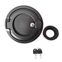 Car Fuel Gas Tank Cap Cover Locking Fuel Door with Key for JL JLU 2018-2023 Tank Cover