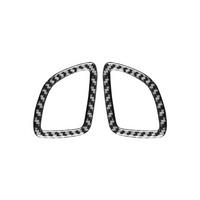 Carbon Fiber for 2009 2010 2011 Dashboard Side Air Outlet Defogger Vent Cover Trim Interior Accessories