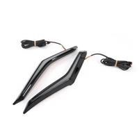 Motorcycle Strike Windshield Trim Lamp Turn Signal Brake LED Light for Gold Wing GL1800 Tour 18-2023,A