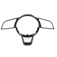 For A4 B9 Gloss Black Car Steering Wheel Button Frame Steering Wheel Assembly Accessories
