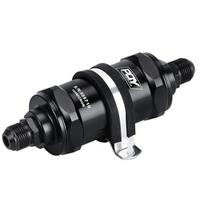 Universal Filter BLACK AN10 Inline Fuel Filter E85 Ethanol with 100m (0.1MM) Stainless Steel Element