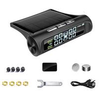 1Set Solar Power TPMS Tire Pressure Alarm Monitor System Auto Security Alarm Systems Tyre Pressure Temperature Warning