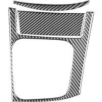 Carbon Fiber for 3 2010-2013 Car Center Console Gear Shift Panel Cover Sticker Trim Accessories, Manual LHD