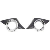 1Pair Car Front Bumper Fog Light Chrome Cover Bezel 452HW 7452HX for 207CC 2008-2014 Fog Lamp Trim Frame