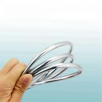 10 Pcs 20FT Chrome Moulding Trim Strip Car Door Edge Scratch Guard Protector Cover Silver