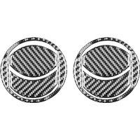 Carbon Fiber for 3 2010-2013 Car Dashboard Side Air Vent Outlet Frame Cover Sticker Trim Accessories