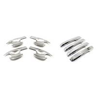 Car Silver Side Door Handle Decorative Door Bowl Shell Sticker for -V 2023 2024