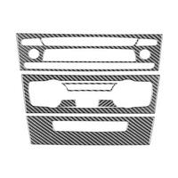 Carbon Fiber LHD for 1 Series E87 E81 E82 08-13 Center Console AC Radio CD Buttons Panel Trim Interior Accessories,C