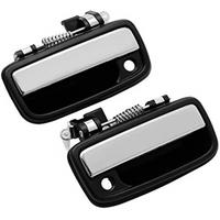 2Pcs Front Left &Right Exterior Door Handle with Key Hole for 6922035030 6921035030 Silver