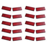 10Pair Rectangle Red Reflectors Universal for Motorcycles ATV Bikes Dirt Bikes