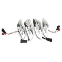 Motorcycle Front Rear Turn Signal Light Bright Indicator Running Lamp Flashers for Sprint 150 125 Silver