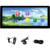 8.9inch 4K Adjustable Dash Cam Wireless Carplay Android Auto Car DVR GPS FM AUX Bluetooth Video Recorder Monitor