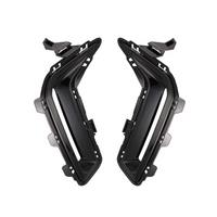 1Pair Front Fog Light Lamp Bezel Chrome Trim Cover for X5 G18 2023-2024 Aircurtain Links Black